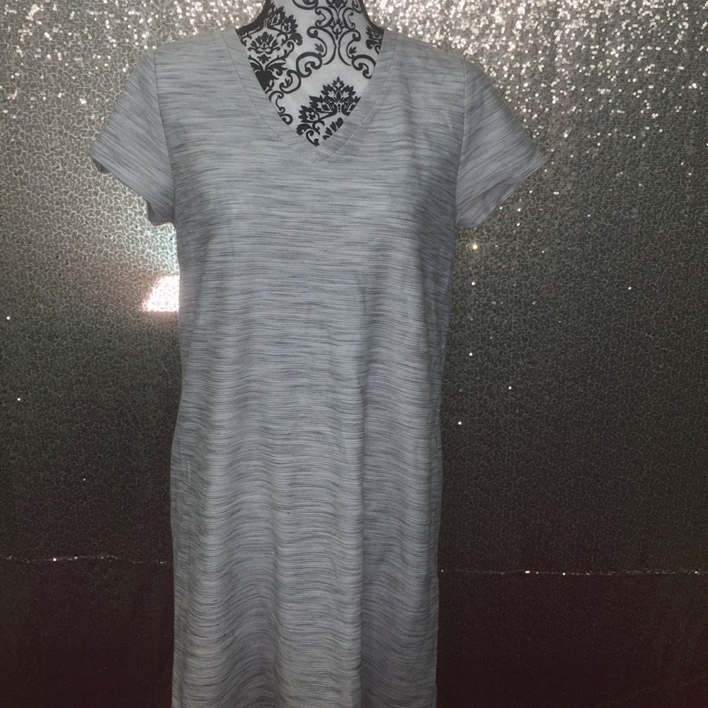 A heather grey dress